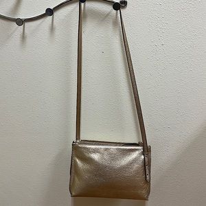 Banana Republic purse gold leather
